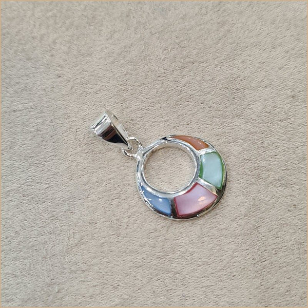 Pendentif en nacre multicolore "PN1142.M"