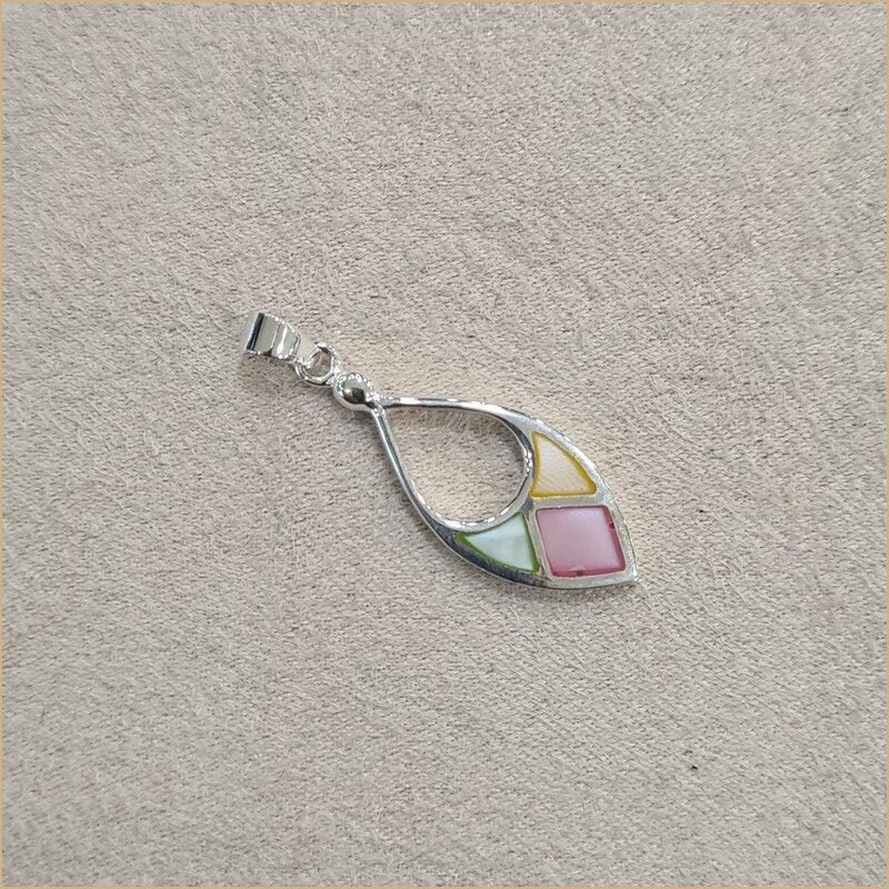 Pendentif en nacre multicolore "PN1144.M"