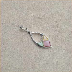 Pendentif en nacre multicolore "PN1144.M"
