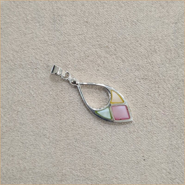 Pendentif en nacre multicolore "PN1144.M"