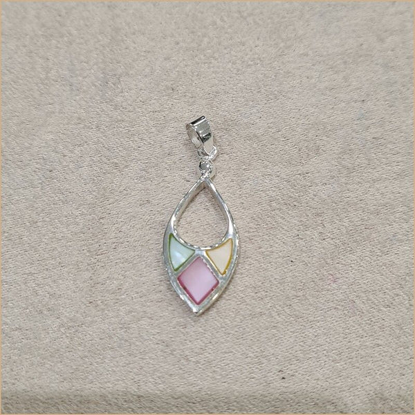 Pendentif en nacre multicolore "PN1144.M"