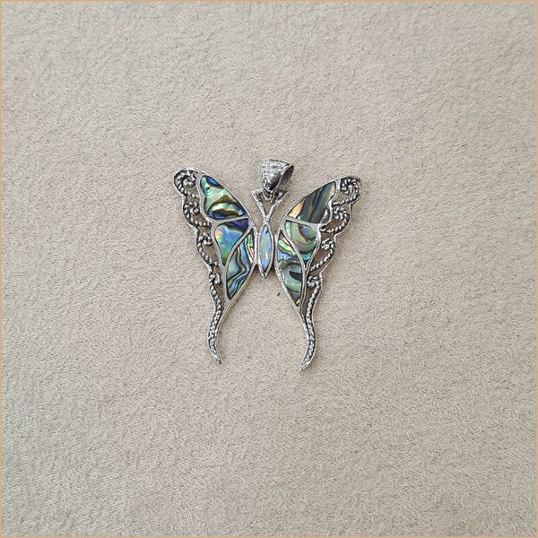 Pendentif papillon en abalone "PN278.A"