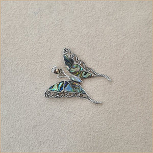 Pendentif papillon en abalone "PN278.A"