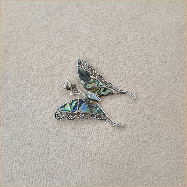 Pendentif papillon en abalone "PN278.A"