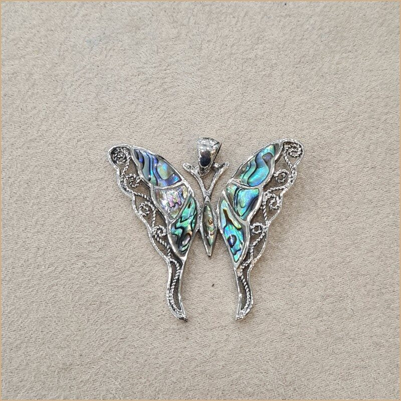 Grand pendentif papillon en abalone “PN279.A”