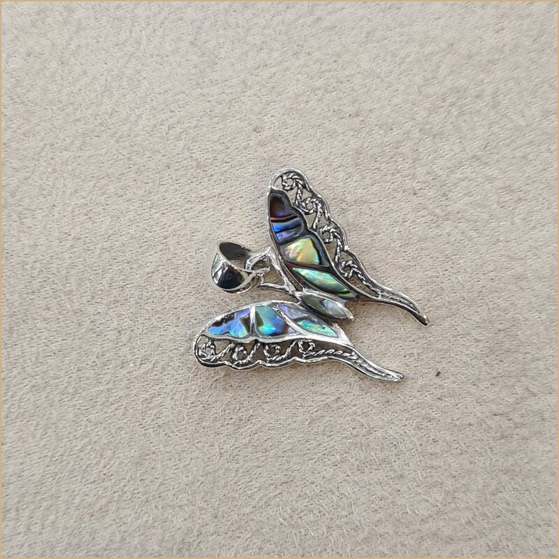 Pendentif papillon en abalone “PN302.A”