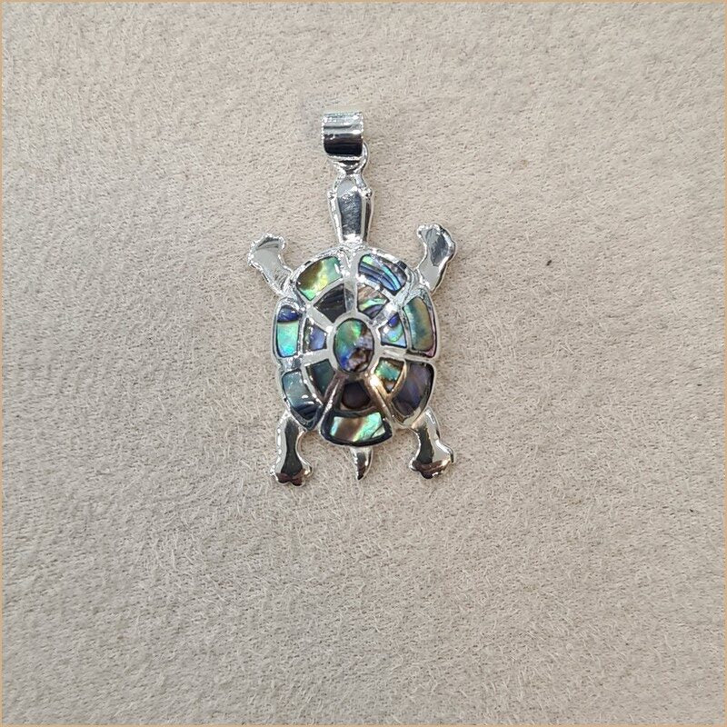 Pendentif tortue en abalone "PN504.A"