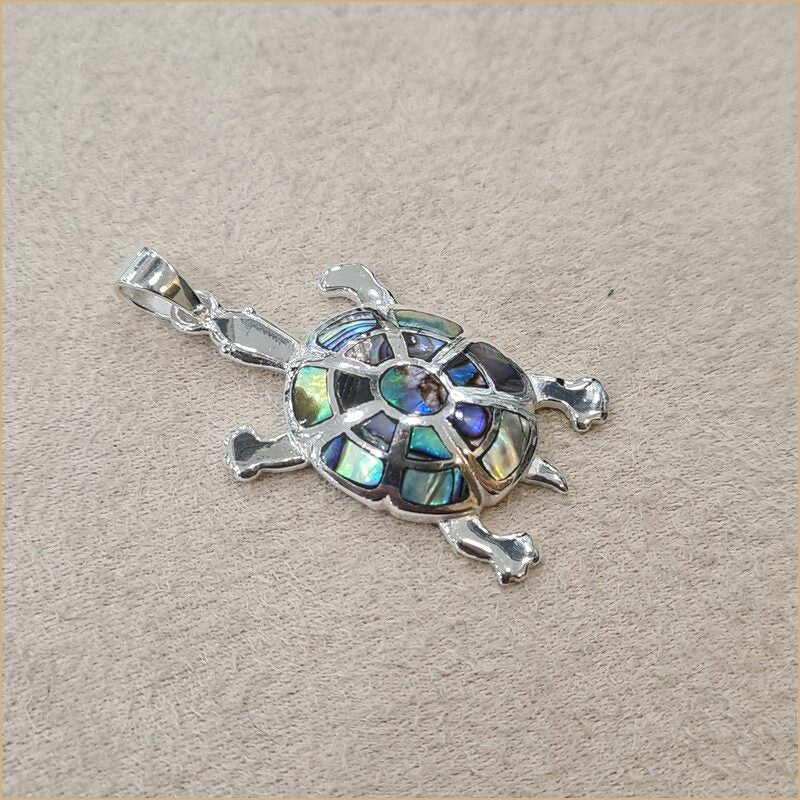 Pendentif tortue en abalone "PN504.A"