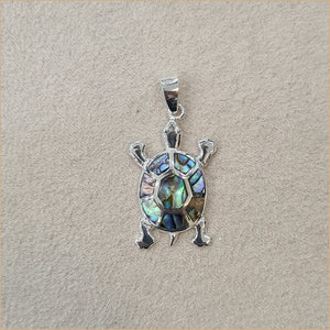 Pendentif tortue en abalone "PN506.A"