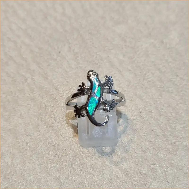 Bague opaline bleue "RO52.B"