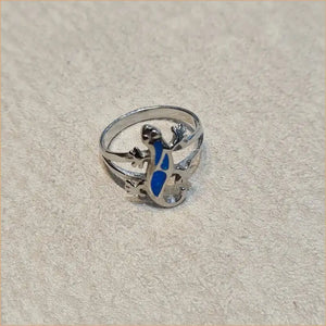 Bague opaline bleue "RO52.B"