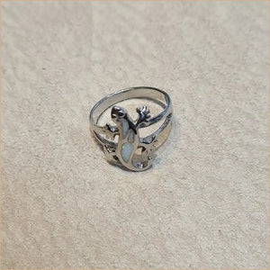 Bague opaline blanche "RO52.W"